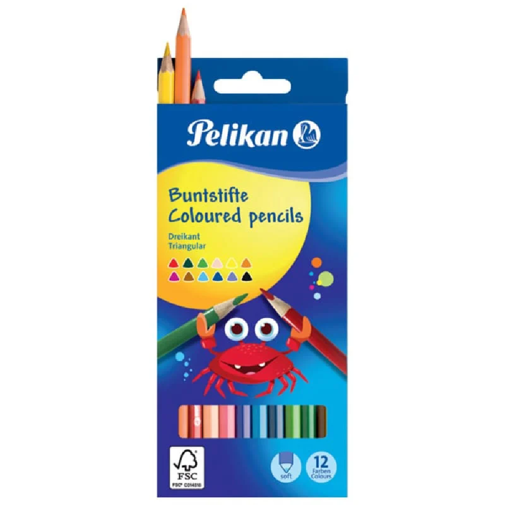 pelikan-drvene-bojice-1-12-trouglaste11054 Drvene boje Pelikan 1/12-trouglaste - Slika 1