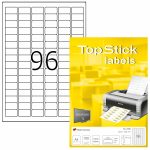 Etikete TOPSTICK 30,5x16,9 A4/96 1/100 Herma