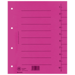 Pregrada kartonska A4 brojevi 1-10 250g - Slika 2