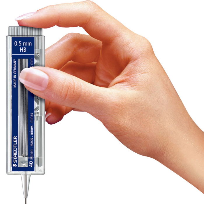 mine-za-tehniku-olovku-u-dozi-582afe0c Mine za tehnicku olovku Staedtler 0,5mm dozator 40/1 - Slika 1