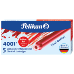 Patrone za naliv pero duge Pelikan crvena (brilliant red)