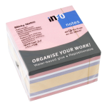 Samolepljivi blokčići 75x75 pastel mix rosa, KOCKA 1/450 Info Notes