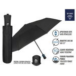 Kišobran automatik (otvaranje+zatvaranje) sklopivi s gumenom ručkom Promo Mini Lovers Perletti 96009 - Slika 2