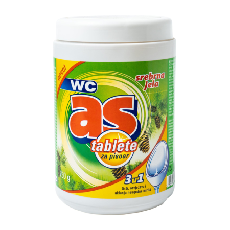 WC-AS-tablete-veliko-pakovanje-scaled Tablete za pisoar Srebrna Jela 3in1 AS 750gr - Slika 1