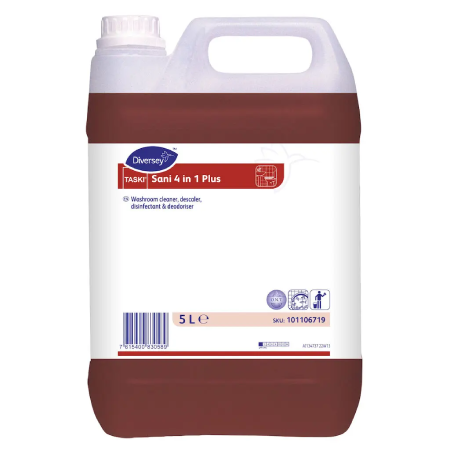 image-(61) TASKI Sani 4in1 sredstvo za dezinfekciju i cišćenje sanitarija 5l - Slika 1