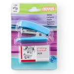 Heftalica Mini Novus 12l 24/6, Plava + 320klamerica - Slika 2