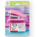 Heftalica Mini Novus 12l 24/6, Roze+ 320klamerica - Slika 2