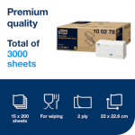 Složivi listići Tork Extra Soft Singlefold Tork H3 100278 - Slika 3