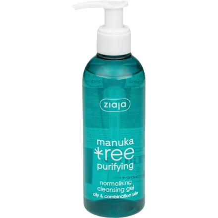 ziaja-gel-za-ciscenje-lica-za-masnu-i-mesovitu-kozu-manuka-tree Ziaja gel za čišćenje lica Manuka Tree 200 ml - Slika 1