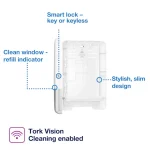 Tork H2 Xpress držač za složive papirne ubruse beli 552000 - Slika 2
