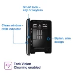 Tork H2 Xpress držač za složive papirne ubruse crni 552008 - Slika 2