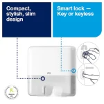 Tork H2 Mini Xpress držač za složive papirne ubruse beli 552100 - Slika 2